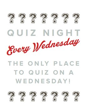 Clifton pub quiz - Every Wednesday